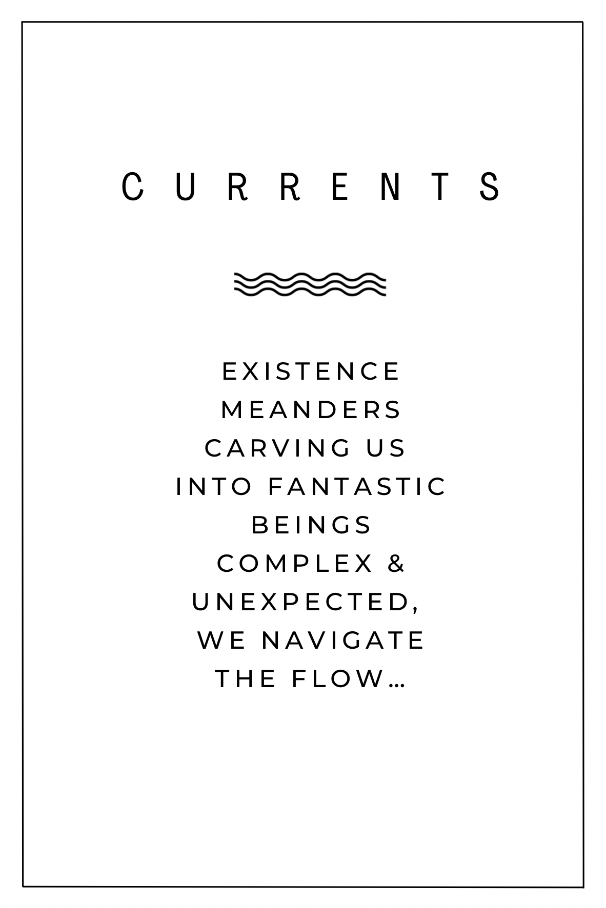 Minimalist : Wavy Currents Earrings : Sale