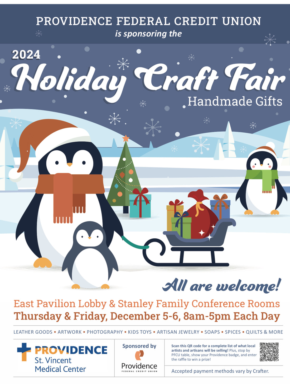 Providence St.Vincent Medical Center Holiday Craft Bazaar 12/5-12/6