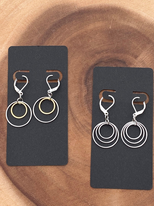 Earrings: Going in Circles - Shape of Things Collection   SALE